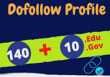 Powerful 150 Manual High Quality Dofollow Profile Backlinks With 10 EDU/GOV Backlinks