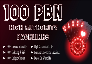 100 PBN Powerful & Permanent DA50+ Homepage Backlinks