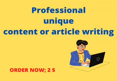 I will write 1000 words article or content writing service