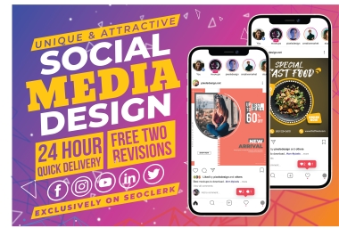 I will design unique social media posts,  banner and covers