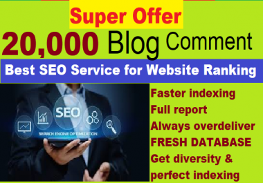 I will Build 20,000 GSA SER Blog Comments for Google ranking