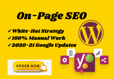 I will do on-page SEO or technical optimization for WordPress
