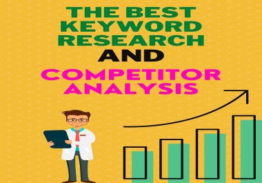 SEO Keyword research and competitor analysis for your website