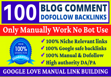 100+ Dofollow Permanent Comments Backlinks High DA Website Ranking and Link Building Service