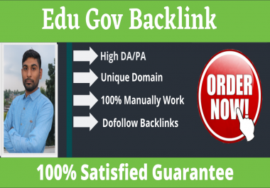 Manually create 10+ Edu Gov Backlink