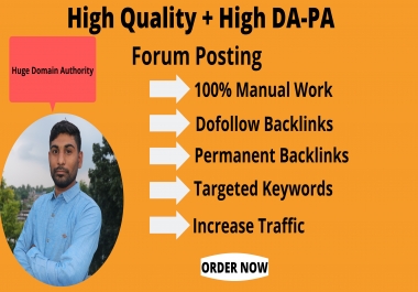 I Will Create 80+ Forum Posting Dofollow SEO Backlinks Link Building