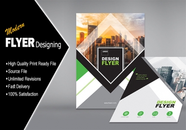 I will design modern and creative flyer professionally.
