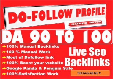 Do 30 Manual Pr9 High Authority Dofollow Profile Backlinks Seo Link Building For Google Top Ranking