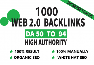 I will make 15 web 2.0 high quality manually Seo do follow backlinks