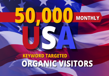 I will drive 50000 USA organic traffic for your business website