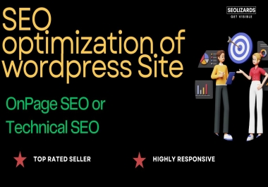 I will do Excellent On Page SEO Optimization of your Wordpress Site