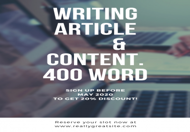 400 words article translate & contents