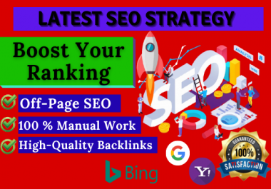 I'll create quality SEO backlinks for off page optimization