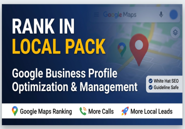 I will optimize and manage your google business profile for local pack ranking