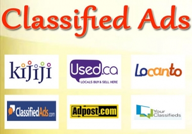 I will manually do 50 live classified ads posting in any country