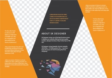 I will design brochure or any other advertising board