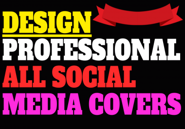 I will design a professional all social media covers