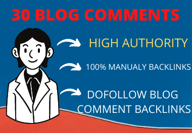 I will do 30 bolg comment SEO Backlinks On High DA/PA sites
