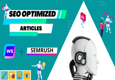 I will write semrush SEO optimized articles with writesonic AI