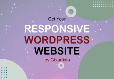 I Will create a modern responsive WordPress website design