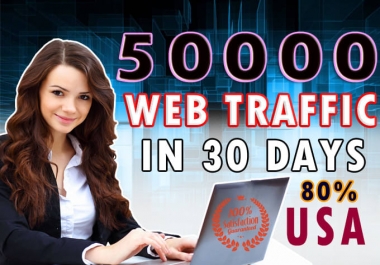 I will send 50k targeted web traffic to web site or blog