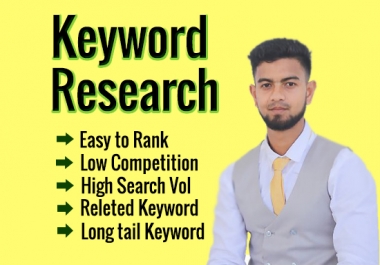 I will Do In Depth Keyword Research And Competitor Analysis For Your website
