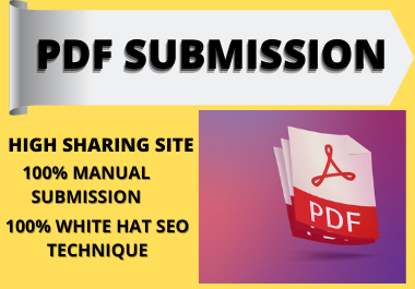Best 20 PDF Submission on high authority website low spam score website.