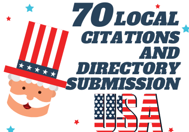 I will do 70 USA local citations and directory submission