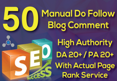 i will provide 50 manual do follow blog comments