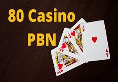 Rank your website with 80 PBNs Casino Online Poker sports Betting Gambling Websites