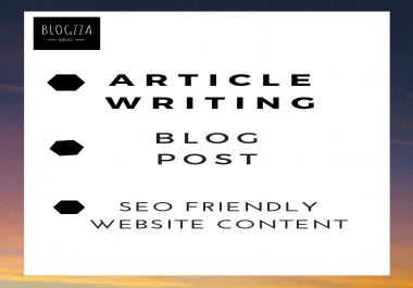 I will write a SEO friendly article or blog in 24 hours