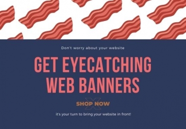 Design professional website header or banners
