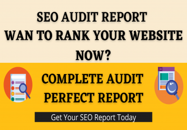 I will provide you perfect SEO Audit Report For Your Website