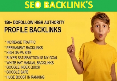 I will provide 150 SEO do follow high da pa backlinks