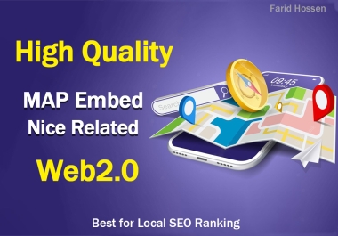 I will embed your google maps in top Web 2.0 websites for local SEO ranking