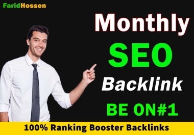 Monthly SEO for New Website Get top google ranking SEO backlink