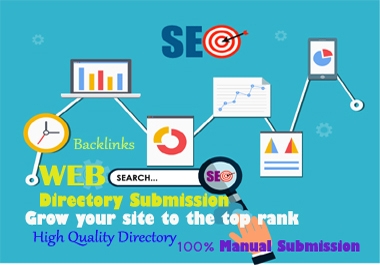 I will give 100 high-quality web directory submissions manually