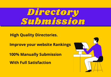 I will do 100 web directories submissions manually