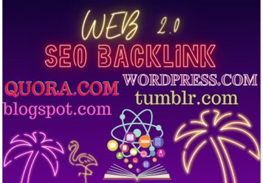 60 Web 2.0 Backlinks For Google Rankings with High Authority Website Permanent