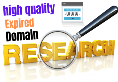 Provide high quality 1 expired domain with powerful metrics