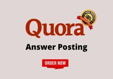 Guaranteed target traffic offer with 20 Quora answers.