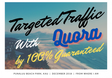 100 Guaranteed target traffic offer with 30 blank answers.