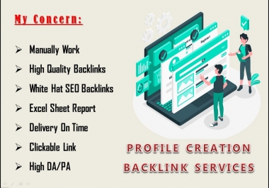 Provide 50 high quality profile creation backlinks