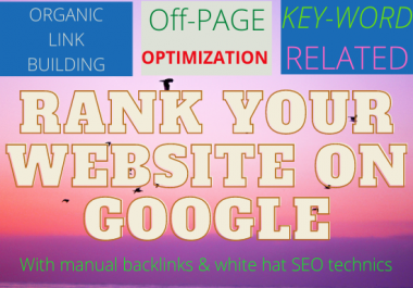 Guaranteed Monthly SEO Service First Page Ranking with linkbuilding