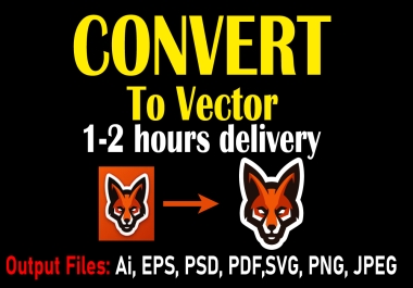 I will do vector tracing or convert to vector quickly
