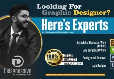 I will do anything in adobe illustrator,  photoshop,  coreldraw