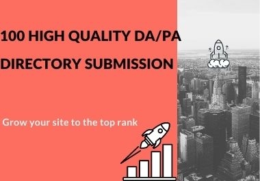 I will do 100 manually high-quality directory submission backlinks