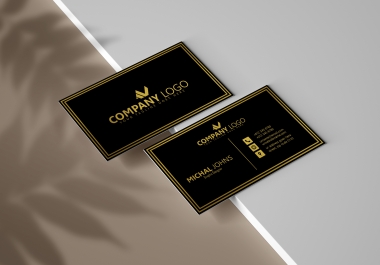 I will do luxury and modern business card