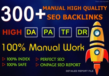I will do 300 manual high domain authority SEO profile backlinks