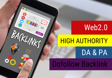 I will provide 10 High Authority DA PA Web2.0 Backlinks to generate huge web traffic